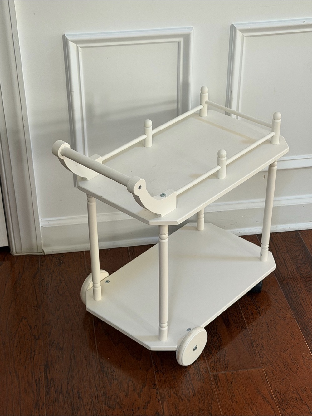 POTTERY BARN Classic Cream TEA Serving Cart -